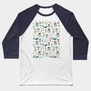 Eco theme seamless pattern Baseball T-Shirt